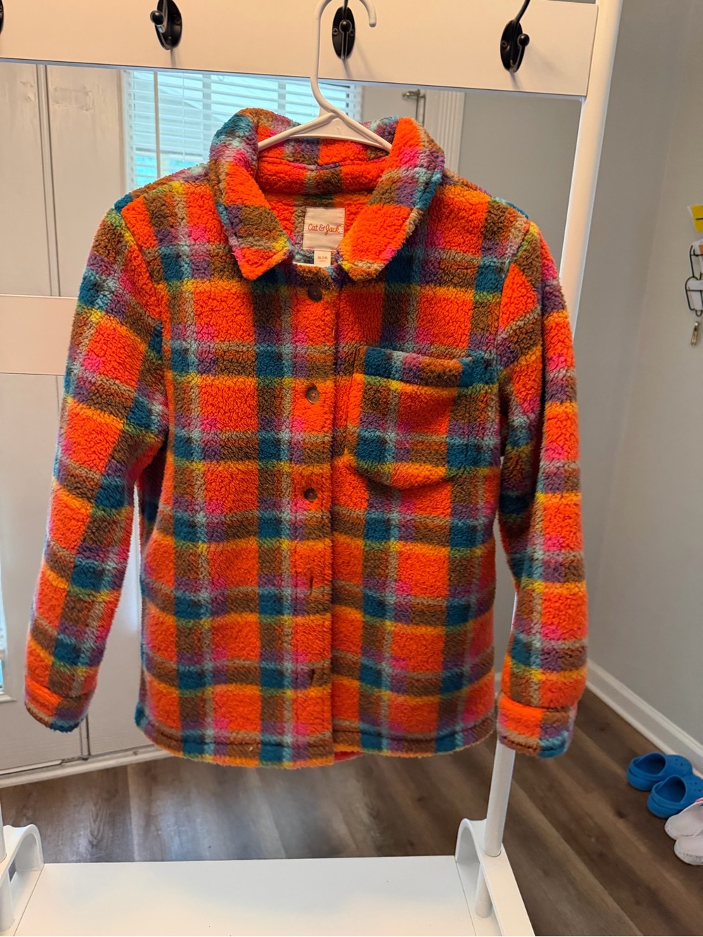 Cat & Jack Plush Plaid Sherpa Jacket